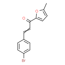 ChemSpider 2D Image | 3-(4-Bromophenyl)-1-(5-methyl-2-furyl)-2-propen-1-one | C14H11BrO2