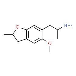 ChemSpider 2D Image | 1-(5-Methoxy-2-methyl-2,3-dihydro-1-benzofuran-6-yl)-2-propanamine | C13H19NO2