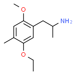 ChemSpider 2D Image | 1-(5-Ethoxy-2-methoxy-4-methylphenyl)-2-propanamine | C13H21NO2