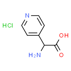 ChemSpider 2D Image | Amino-pyridin-4-yl-acetic acid | C7H9ClN2O2