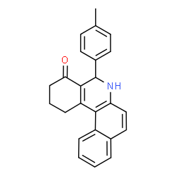 ChemSpider 2D Image | 5-p-Tolyl-2,3,5,6-tetrahydro-1H-benzo[a]phenanthridin-4-one | C24H21NO