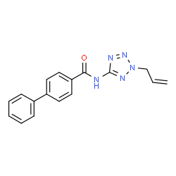 ChemSpider 2D Image | N-(2-Allyl-2H-tetrazol-5-yl)-4-biphenylcarboxamide | C17H15N5O