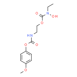ChemSpider 2D Image | 2-{[(4-Methoxyphenoxy)carbonyl]amino}ethyl ethyl(hydroxy)carbamate | C13H18N2O6