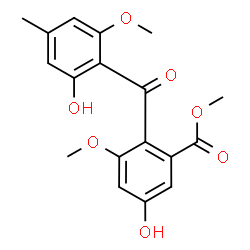 ChemSpider 2D Image | Monomethylsulochrin | C18H18O7