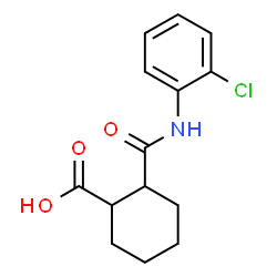 ChemSpider 2D Image | 2-[(2-Chlorophenyl)carbamoyl]cyclohexanecarboxylic acid | C14H16ClNO3
