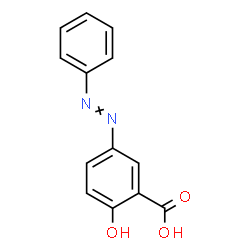 ChemSpider 2D Image | 5-(phenylazo)salicylic acid | C13H10N2O3