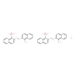 ChemSpider 2D Image | 1-Naphthalenesulfonate, 2-[2-(1-hydroxy-2-naphthalenyl)diazenyl]-, barium salt (2:1) | C40H26BaN4O8S2