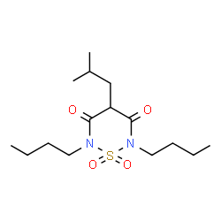 ChemSpider 2D Image | 2,6-Dibutyl-4-isobutyl-1,2,6-thiadiazinane-3,5-dione 1,1-dioxide | C15H28N2O4S