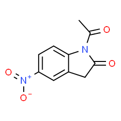 ChemSpider 2D Image | 1-Acetyl-5-nitroindolin-2-one | C10H8N2O4