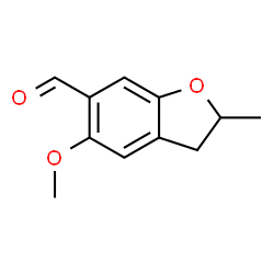 ChemSpider 2D Image | 5-Methoxy-2-methyl-2,3-dihydrobenzofuran-6-carbaldehyde | C11H12O3