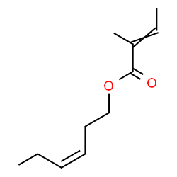 ChemSpider 2D Image | (3Z)-3-Hexen-1-yl 2-methyl-2-butenoate | C11H18O2