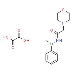 ChemSpider 2D Image | N'-Methyl-2-(4-morpholinyl)-N'-phenylacetohydrazide ethanedioate (1:1) | C15H21N3O6