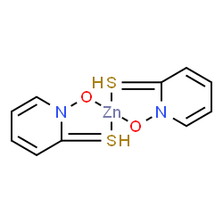 ChemSpider 2D Image | Bis[1-(hydroxy-kappaO)-2(1H)-pyridinethionato-kappaS]zinc | C10H8N2O2S2Zn