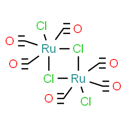 ChemSpider 2D Image | 2,4-dichloro-2,2,2,4,4,4-hexakis($l^{3}-oxidanylidynemethyl)-1$l^{3},3$l^{3}-dichlora-2$l^{6},4$l^{6}-diruthenacyclobutane | C6H6Cl4O6Ru2