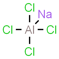 ChemSpider 2D Image | tetrachloro-sodio-aluminum | AlCl4Na