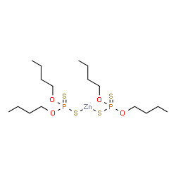 ChemSpider 2D Image | Zinc bis(O,O-dibutyl phosphorodithioate) | C16H36O4P2S4Zn
