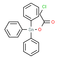 ChemSpider 2D Image | TRIPHENYLTIN CHLOROACETATE | C20H17ClO2Sn