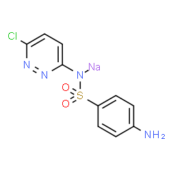 ChemSpider 2D Image | Sodium [(4-aminophenyl)sulfonyl](6-chloro-3-pyridazinyl)azanide | C10H8ClN4NaO2S
