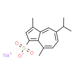 ChemSpider 2D Image | sodium gualenate | C15H17NaO3S