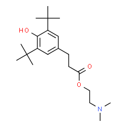 ChemSpider 2D Image | 2-(dimethylamino)ethyl 3-(3,5-di-tert-butyl-4-hydroxyphenyl)propanoate | C21H35NO3