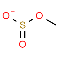 ChemSpider 2D Image | (Methoxysulfinyl)oxidanide | CH3O3S