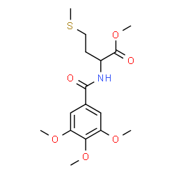 ChemSpider 2D Image | Methyl N-(3,4,5-trimethoxybenzoyl)methioninate | C16H23NO6S