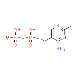 ChemSpider 2D Image | 4-amino-2-methyl-5-diphosphooxymethylpyrimidine | C6H11N3O7P2