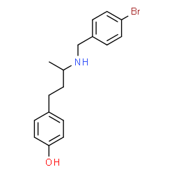 ChemSpider 2D Image | 4-{3-[(4-Bromobenzyl)amino]butyl}phenol | C17H20BrNO