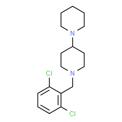 ChemSpider 2D Image | 1'-(2,6-Dichlorobenzyl)-1,4'-bipiperidine | C17H24Cl2N2