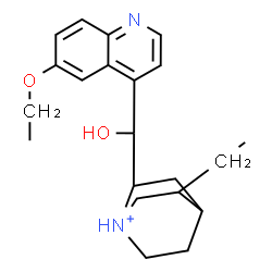 ChemSpider 2D Image | 6'-Ethoxy-9-hydroxy-10,11-dihydrocinchonan-1-ium | C21H29N2O2