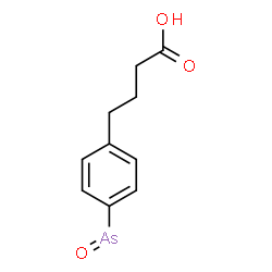 ChemSpider 2D Image | 4-(p-Arsenosophenyl)butyric acid | C10H11AsO3