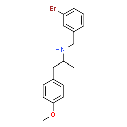 ChemSpider 2D Image | N-(3-Bromobenzyl)-1-(4-methoxyphenyl)-2-propanamine | C17H20BrNO