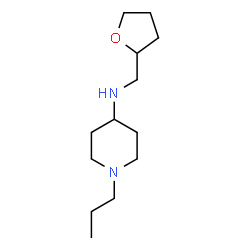 ChemSpider 2D Image | 1-Propyl-N-(tetrahydro-2-furanylmethyl)-4-piperidinamine | C13H26N2O