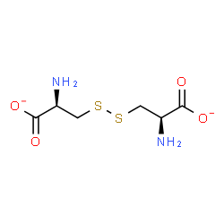 ChemSpider 2D Image | (2R,2'R)-3,3'-Disulfanediylbis(2-aminopropanoate) | C6H10N2O4S2