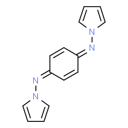 ChemSpider 2D Image | (1E,4E)-N,N'-Di(1H-pyrrol-1-yl)-2,5-cyclohexadiene-1,4-diimine | C14H12N4