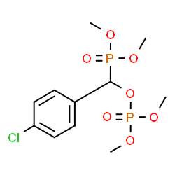 ChemSpider 2D Image | Dimethyl {(4-chlorophenyl)[(dimethoxyphosphoryl)oxy]methyl}phosphonate | C11H17ClO7P2