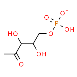 ChemSpider 2D Image | 1-Deoxy-5-O-(hydroxyphosphinato)pent-2-ulose | C5H10O7P