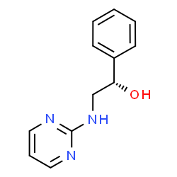ChemSpider 2D Image | 1-Phenyl-2-(2-pyrimidinylamino)ethanol | C12H13N3O
