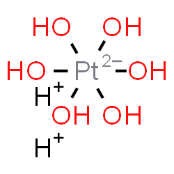 ChemSpider 2D Image | Dihydrogen hexahydroxoplatinate(IV) | H8O6Pt