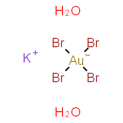 ChemSpider 2D Image | Potassium Tetrabromoaurate(III) dihydrate | H4AuBr4KO2