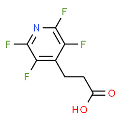 ChemSpider 2D Image | 2,3,5,6-Tetrafluoro-4-pyridinepropanoic acid | C8H5F4NO2
