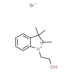 ChemSpider 2D Image | 1-(2-Hydroxyethyl)-2,3,3-trimethyl-3H-indolium bromide | C13H18BrNO