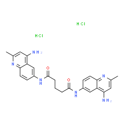 ChemSpider 2D Image | N,N'-Bis(4-amino-2-methyl-6-quinolinyl)pentanediamide dihydrochloride | C25H28Cl2N6O2