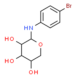 ChemSpider 2D Image | N-(4-Bromophenyl)pentopyranosylamine | C11H14BrNO4