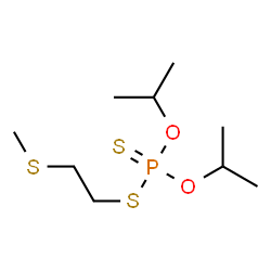 ChemSpider 2D Image | O,O-Diisopropyl S-[2-(methylsulfanyl)ethyl] phosphorodithioate | C9H21O2PS3