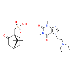 ChemSpider 2D Image | Etamiphylline camsylate | C23H37N5O6S