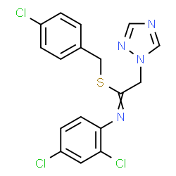ChemSpider 2D Image | imibenconazole | C17H13Cl3N4S