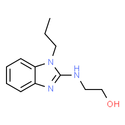 ChemSpider 2D Image | 2-[(1-Propyl-1H-benzimidazol-2-yl)amino]ethanol | C12H17N3O