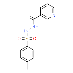 ChemSpider 2D Image | N'-[(4-Methylphenyl)sulfonyl]nicotinohydrazide | C13H13N3O3S