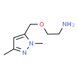 ChemSpider 2D Image | 2-[(1,3-Dimethyl-1H-pyrazol-5-yl)methoxy]ethanamine | C8H15N3O